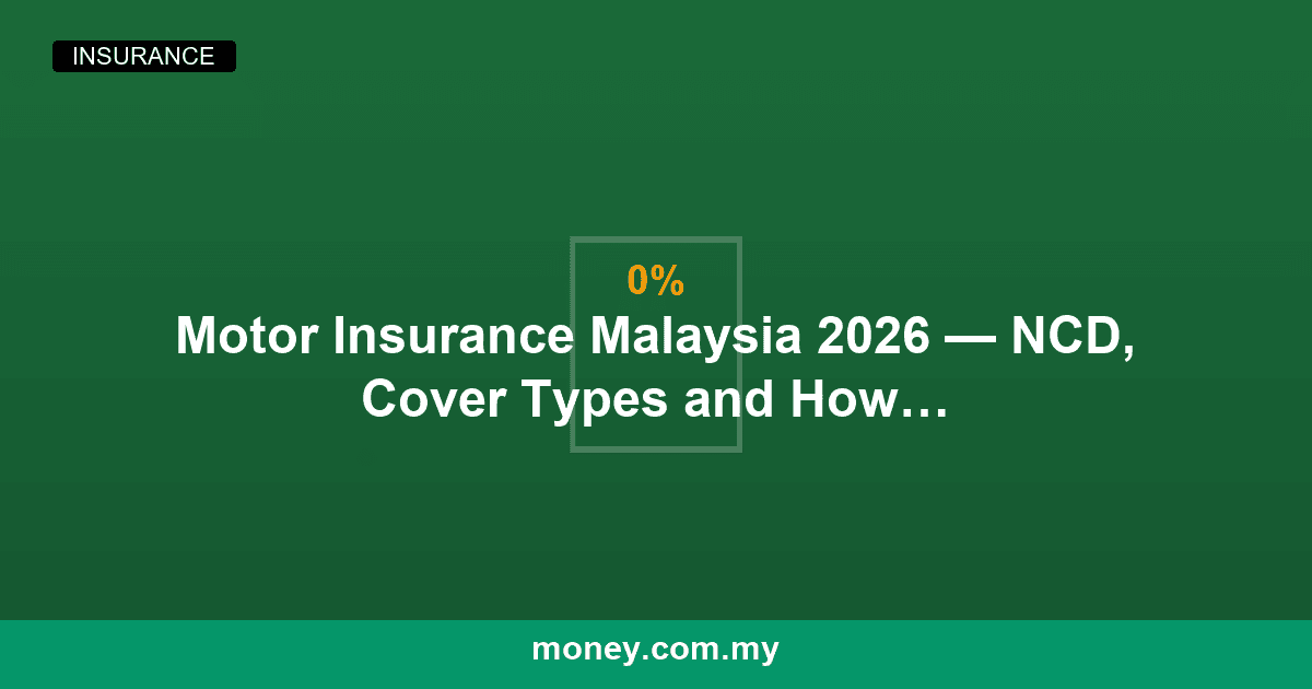 Motor Insurance Malaysia 2026 โ NCD, Cover Types and How to Choose